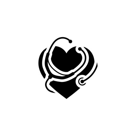 Heart Care Icon. Flat Design.のイラスト素材