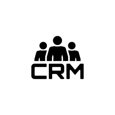 CRM System Icon. Flat Design.のイラスト素材