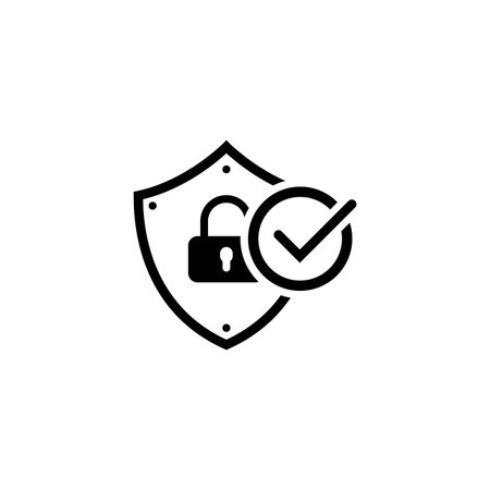 Security Status Icon. Flat Design.のイラスト素材