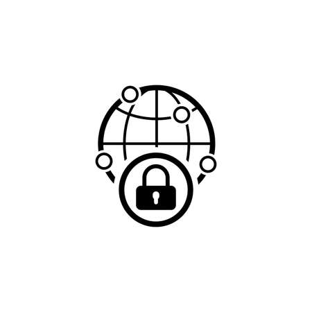 Security Point Icon. Flat Design.のイラスト素材