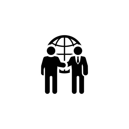 Business Meeting Icon. Flat Design.のイラスト素材