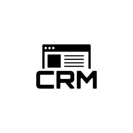 Shop CRM System Icon. Flat Design.のイラスト素材