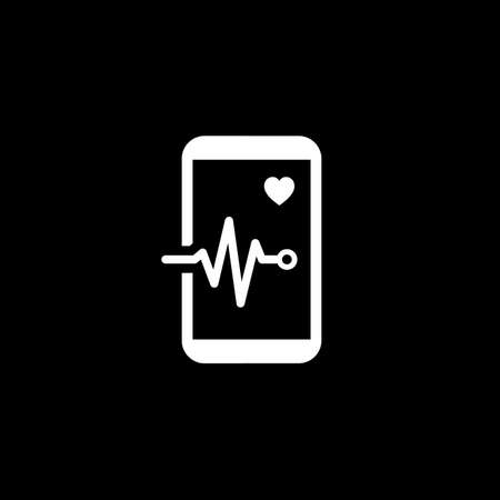 Mobile Monitoring and Medical Services Icon.のイラスト素材