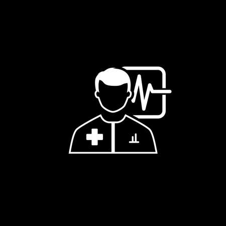 Doctor Consultation and Medical Services Icon. Flat Design.のイラスト素材