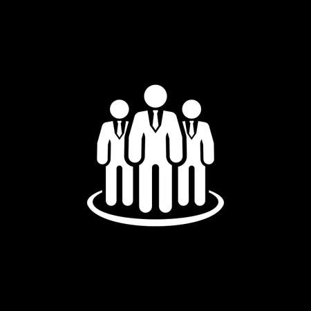 Business Leader Icon. Business Concept. Flat Design. Isolated Illustration.のイラスト素材