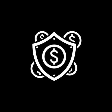 Secure Transactions Icon. Flat Design.のイラスト素材