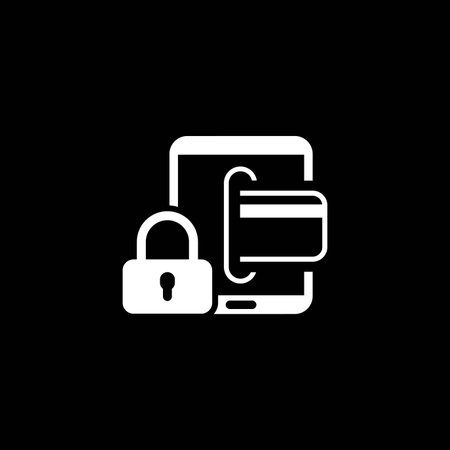 Secure Transactions Icon. Flat Design.のイラスト素材