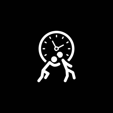 Time for Action Icon. Flat Design.のイラスト素材