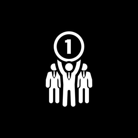 Winner Icon. Business Concept. Flat Design.のイラスト素材