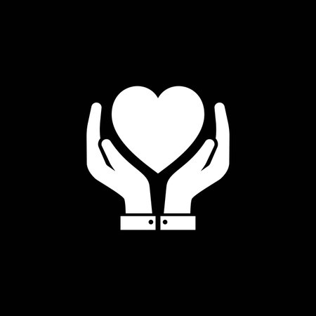Heart Care Icon. Flat Design.のイラスト素材