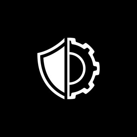 Security Settings Icon. Flat Design.のイラスト素材