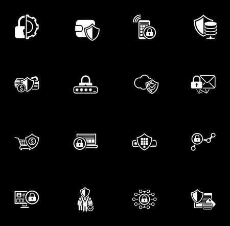 Security and Protection Icons Set.のイラスト素材