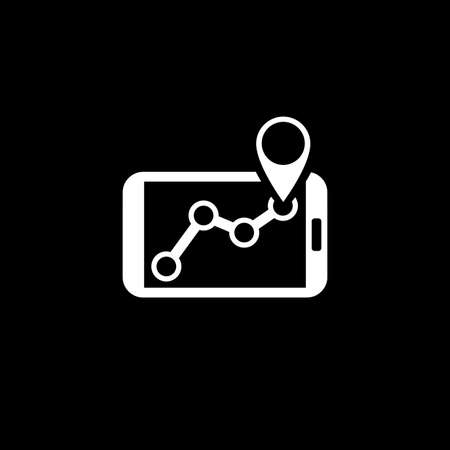 GPS Navigation Icon. Flat Design.の写真素材