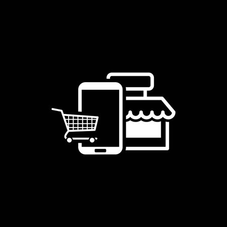 Online Shopping Icon. Flat Design.の写真素材