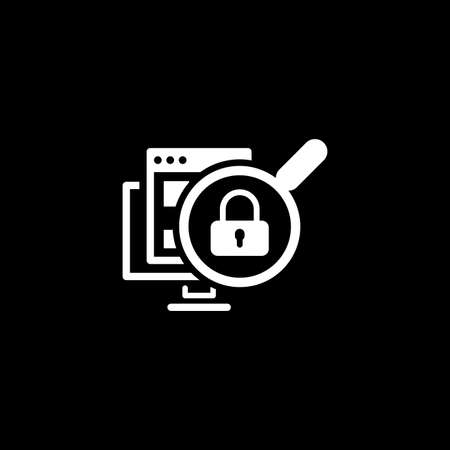 Internet Security Icon. Flat Design.のイラスト素材