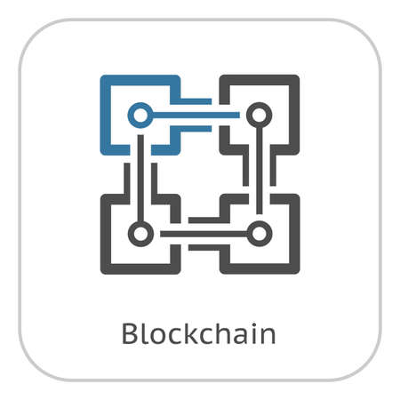Blockchain Icon.のイラスト素材