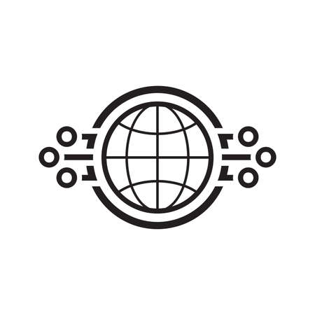 Global networking icon.のイラスト素材