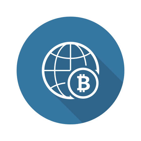 Global Networking Icon isolated on plain background.のイラスト素材