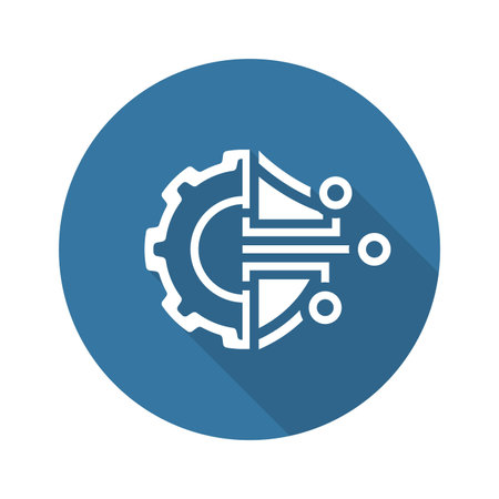 Cryptography Settings Icon.のイラスト素材