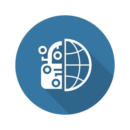 Crypto Protection Network Icon.のイラスト素材