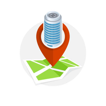 Location Icon. Locating Your Business.のイラスト素材
