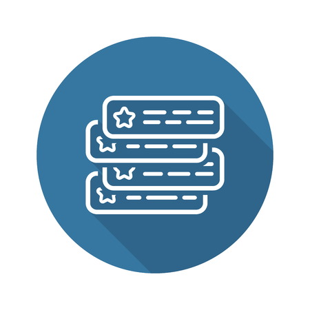 Testimonials Icon. Client Satisfaction symbol. Customer Relationship Management. Isolated UI element.のイラスト素材