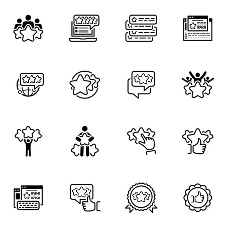 Simple Set of Testimonials Related Iconsのイラスト素材