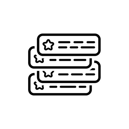 Testimonials Icon. Client Satisfaction symbol. Customer Relationship Management. Isolated UI element.のイラスト素材