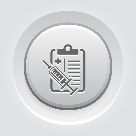 Vaccination Plan Flat Iconの写真素材
