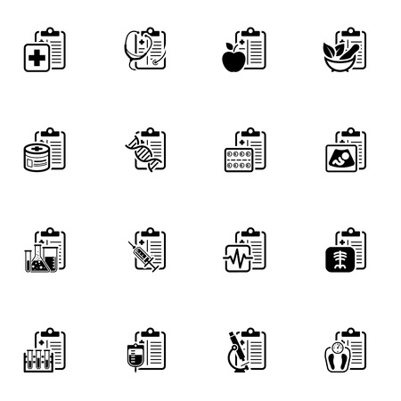 Medical Services and Health Care Flat Icons Setのイラスト素材