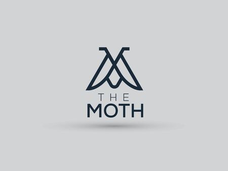 Moth Logo Minimalist Elegant Luxuryのイラスト素材