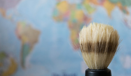 Shaving men around the world