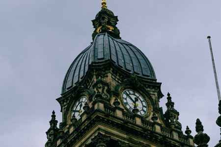 Leeds Town Hall, Leeds, Yorkshire, United Kingdom.の写真素材