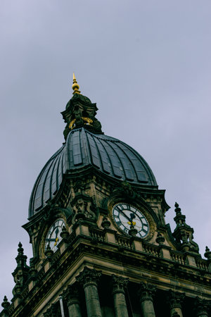 Leeds Town Hall, Leeds, Yorkshire, United Kingdom.の写真素材