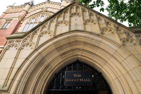 The Great Hall, University of Leeds, Yorkshire, United Kingdom.の写真素材
