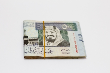 Pile of Money Saudi Arabiaの写真素材