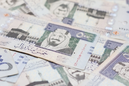 Piles of Saudi Arabia money