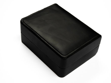 Black box isolated on white background. Clipping path included in file.