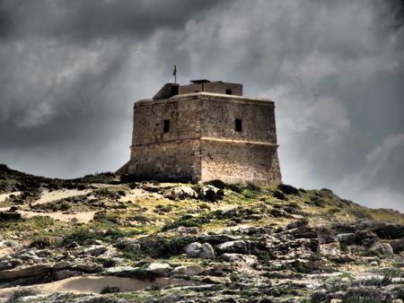 The island of Malta in the Mediterraneanの写真素材