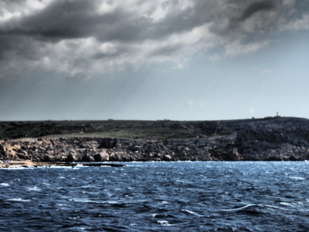 The island of Malta in the Mediterraneanの写真素材