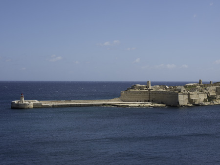 The island of Malta in the Mediterraneanの写真素材