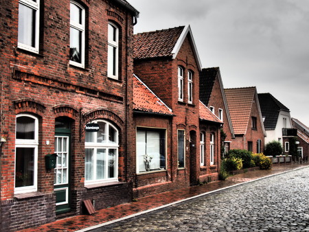 Old buildings at Ditzum, Germany