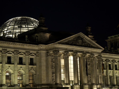 Reichstag with domeのeditorial素材