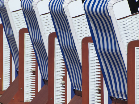 beach chairの写真素材