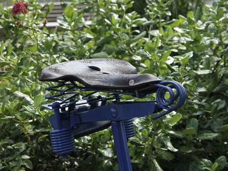 bike in the gardenの写真素材