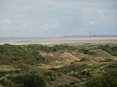 dunes and seaの写真素材