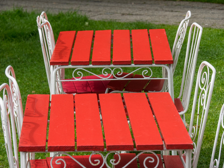 table and chairの写真素材