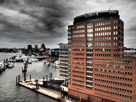 Hamburg harborのeditorial素材
