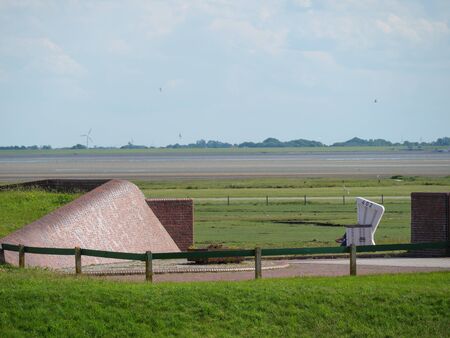 Dike on baltrumの写真素材