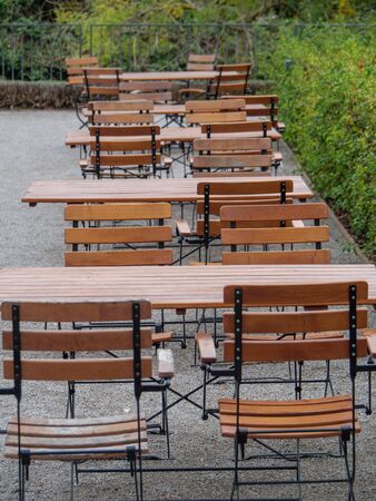 In the beer gardenの写真素材